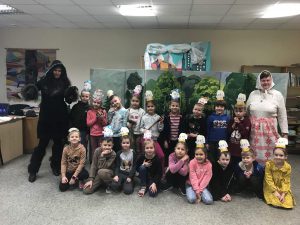 Vilkas ir ožka su ožiukais Vilkas ir ožka su ožiukais